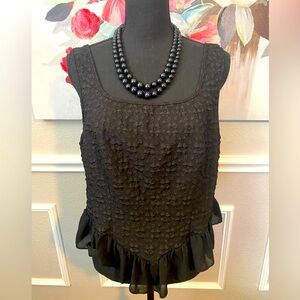 Black Sleeveless Tank Top || Size 2XL